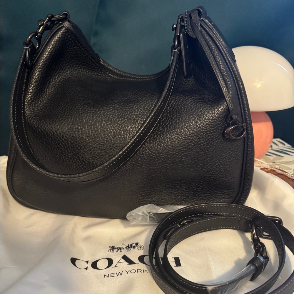 **SOLD** Coach Cary Shoulder Bag Black/Pewter